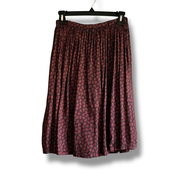 Anthropologie Comme toi floral pleated skirt with pockets size S - Picture 3 of 6